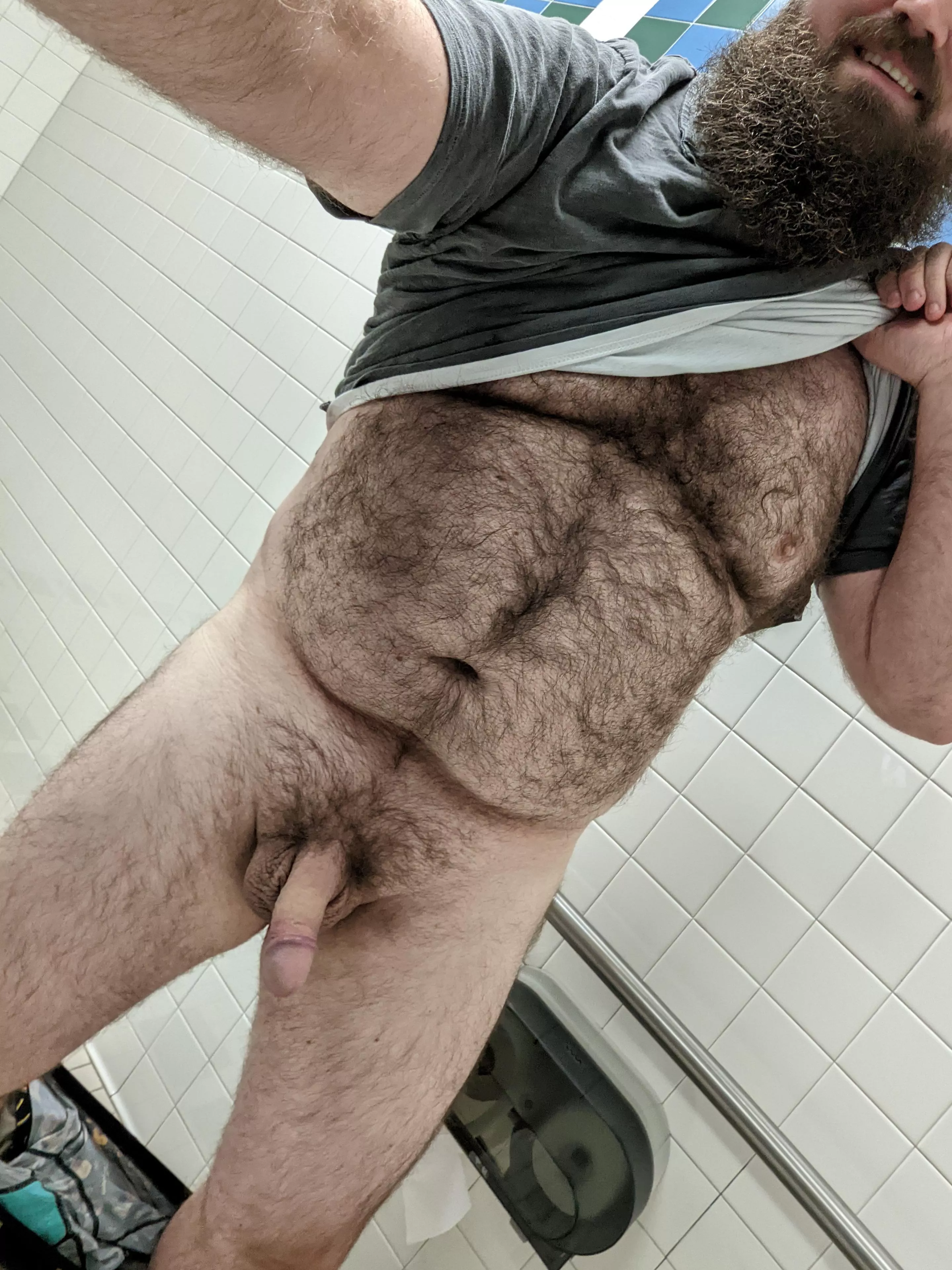 Just hanging out in the bathroom... waiting for you to show up. 😏😈