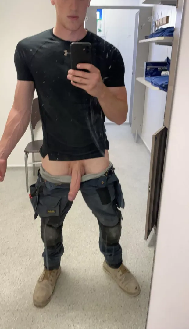 A dirty man in a dirty mirror looking for a dirty partner