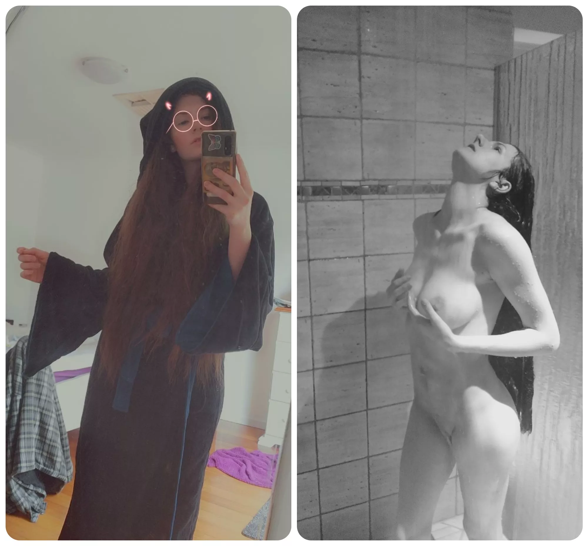 I don't look awkward in the shower 😅