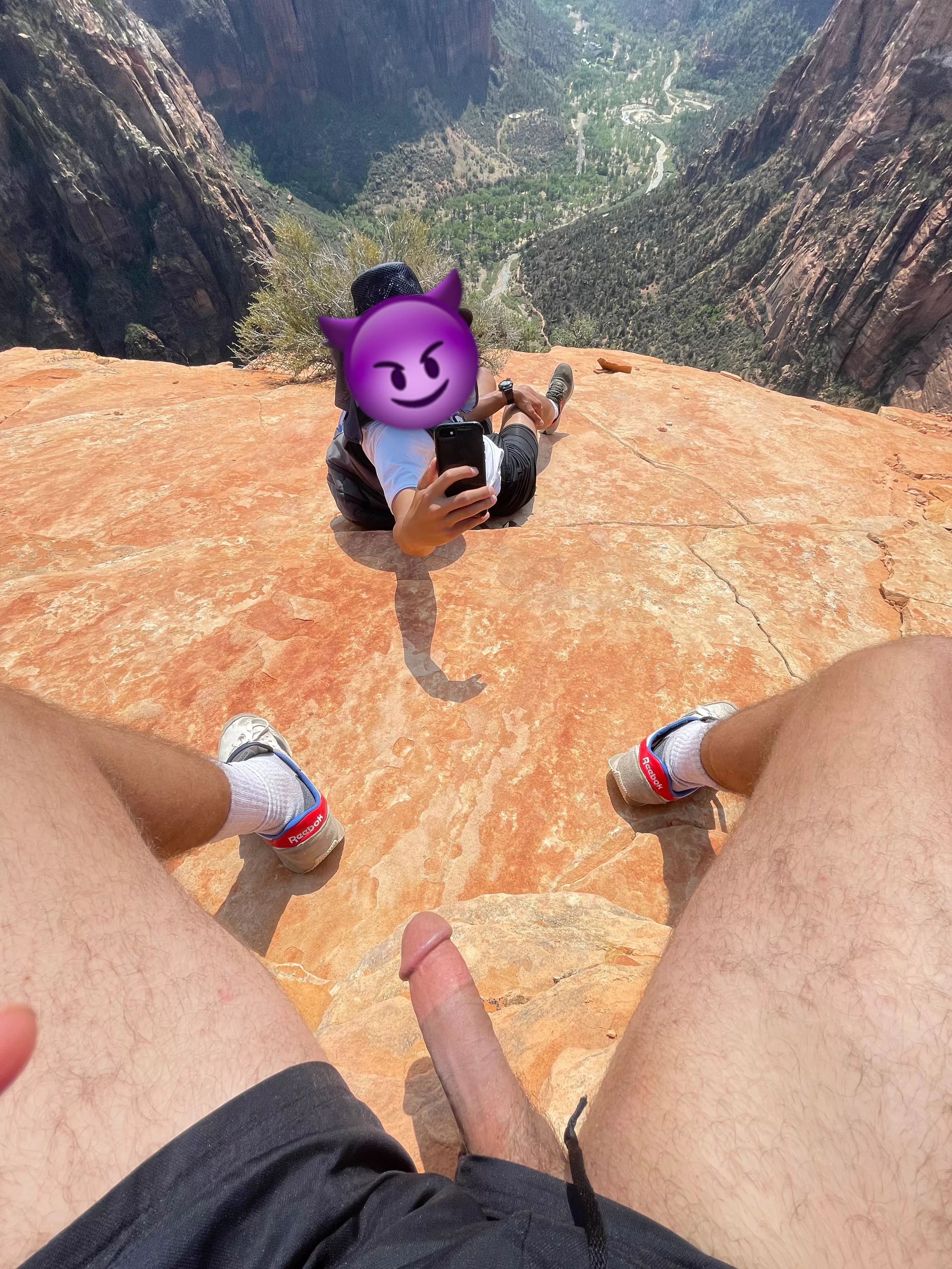 A hard on with a view.