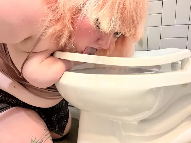Licking a public toilet. 🥰
