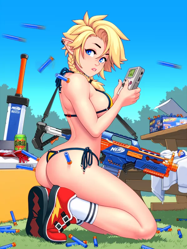 Sassy bikini nerf wars (RoninDude) Sassy bikini nerf wars (RoninDude)