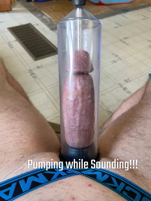 If you look close you’ll see the silver sounding rod. Holy fuck what a feeling!