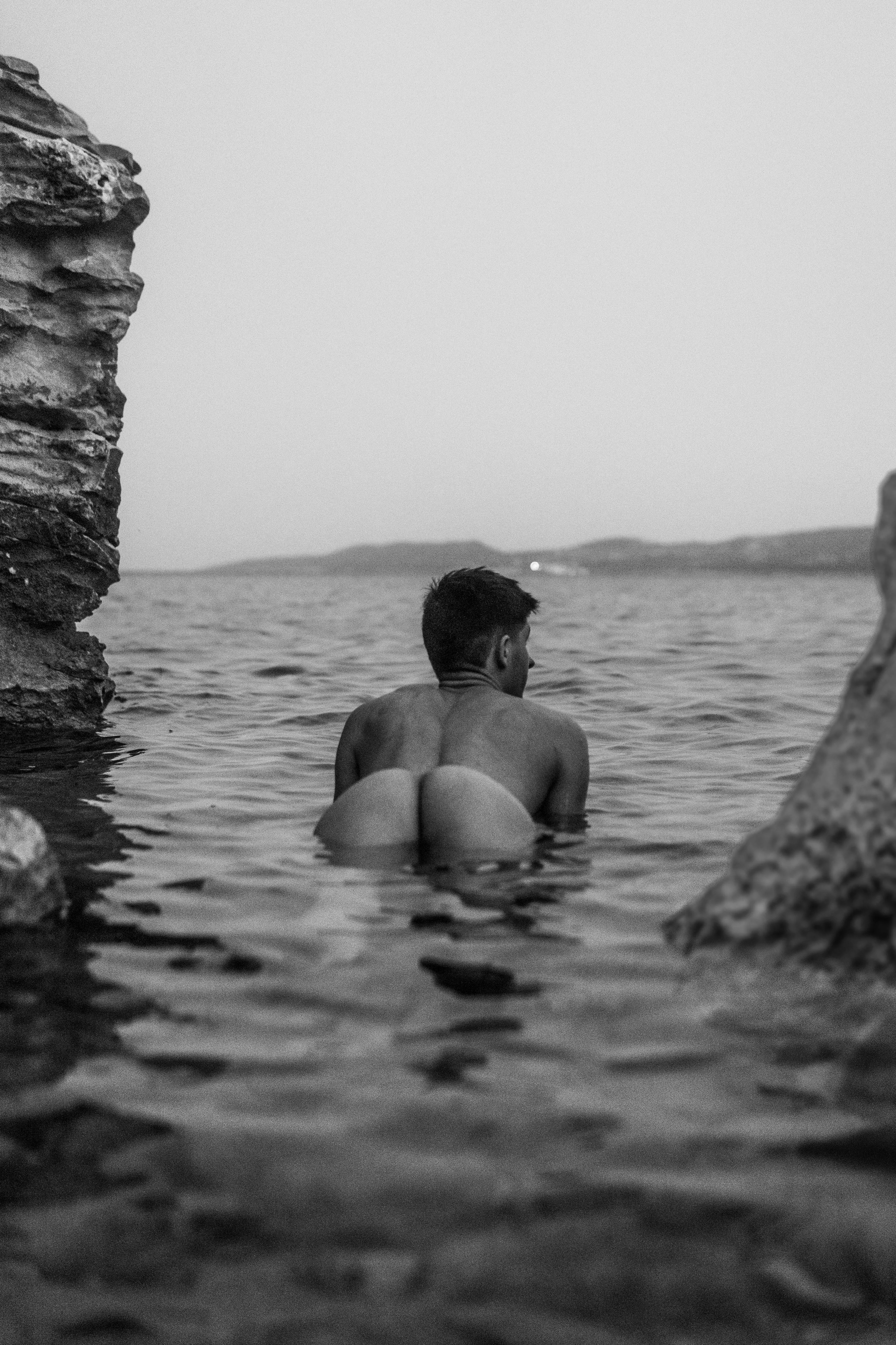 It was such a nice feeling to swim and sunbath nude