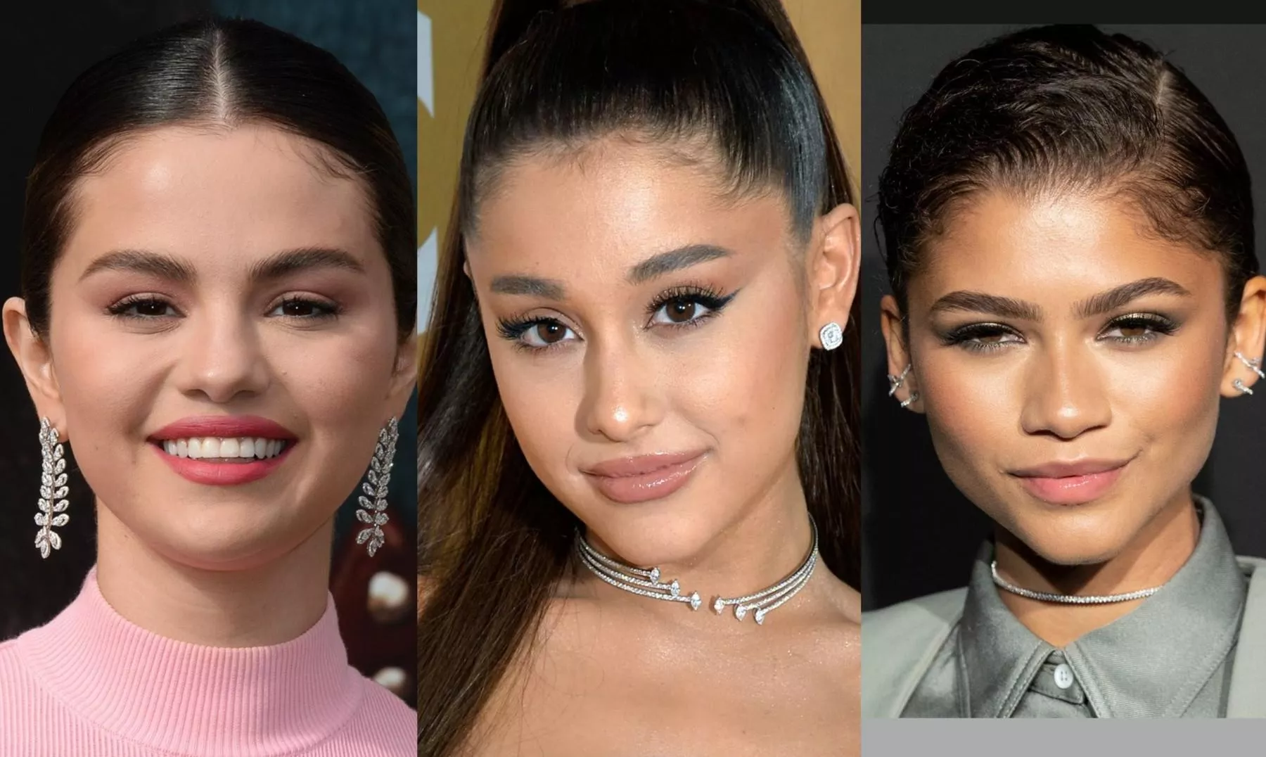 Selena, Ariana and Zendaya.
