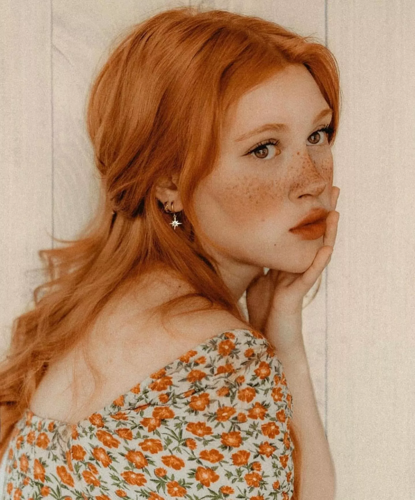 She looks deep in thought. I wonder what she is thinking about