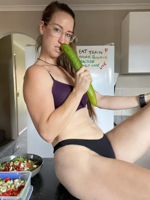 It was national Orgasm Day yesterday. I hope you celebrated it! I had fun in the kitchen..