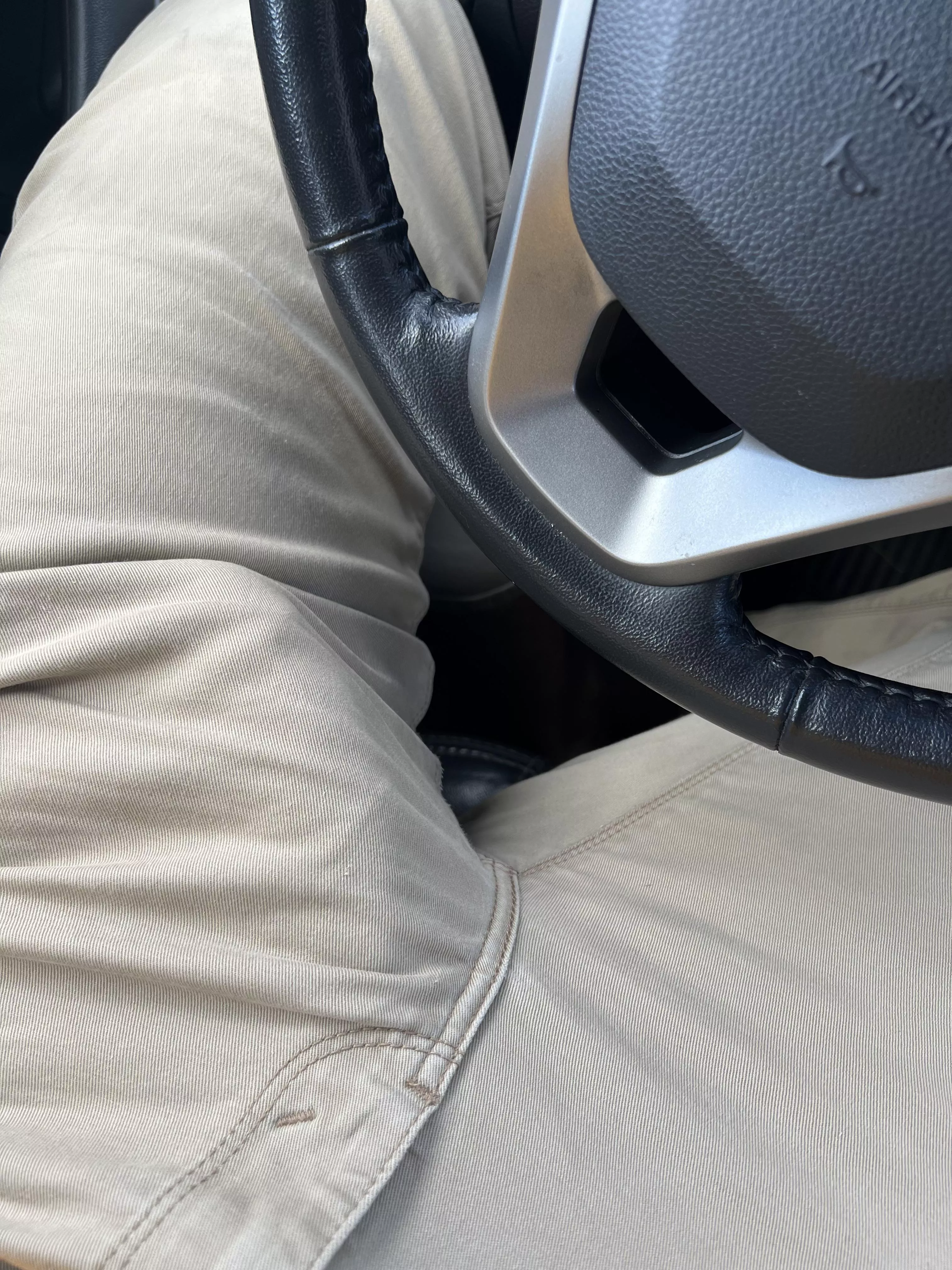 Khaki pants can’t even contain it