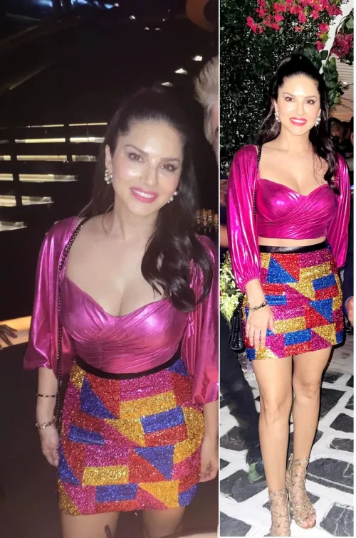 Her appearance last night at a club in Dubai