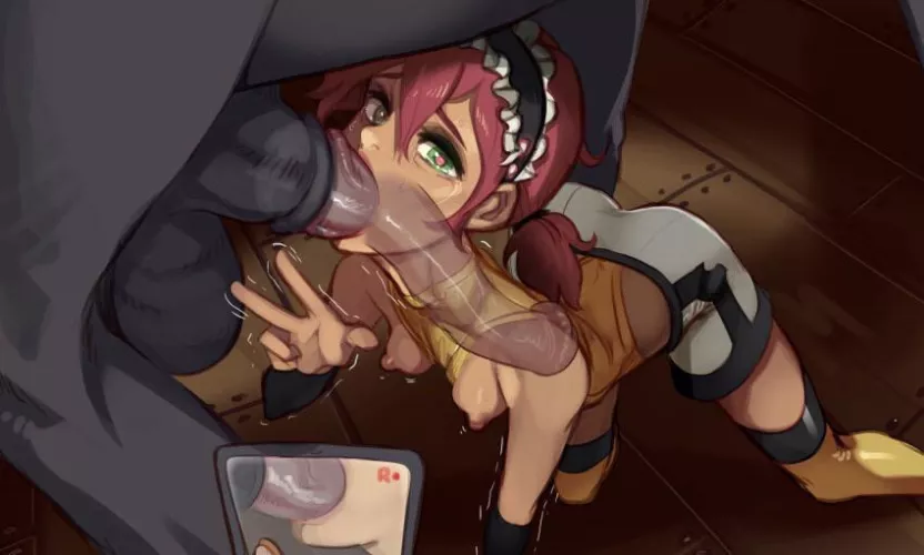 Proudly putting her throat to good use (polyle)