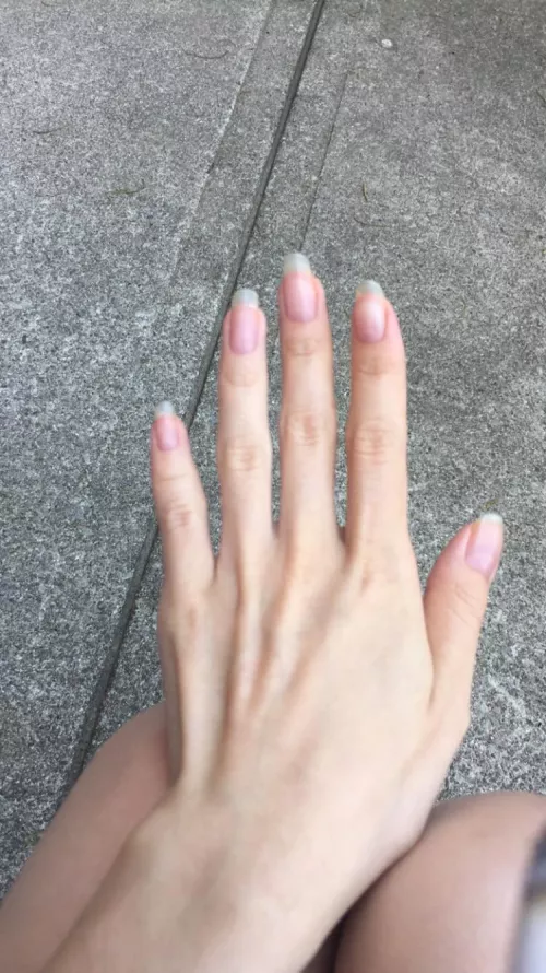 An actual hand and nothing more