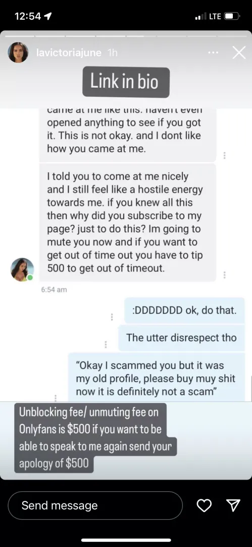 or just create a new O.F page😂😂😂 she still trying to scam people😂