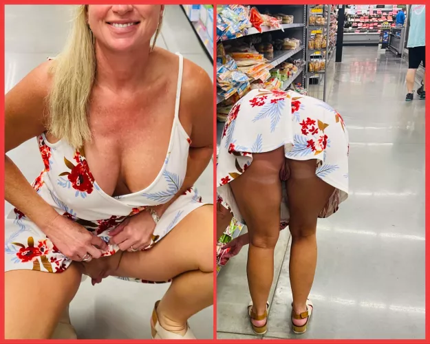 Did some shopping, stock boy was very helpful, seems everything I needed was on the bottom shelf😜😊(F)💋💋