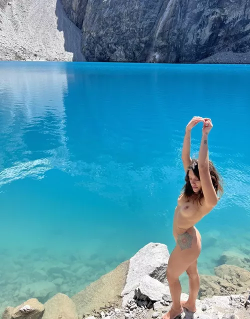 In pure disbelief at the beauty this world creates