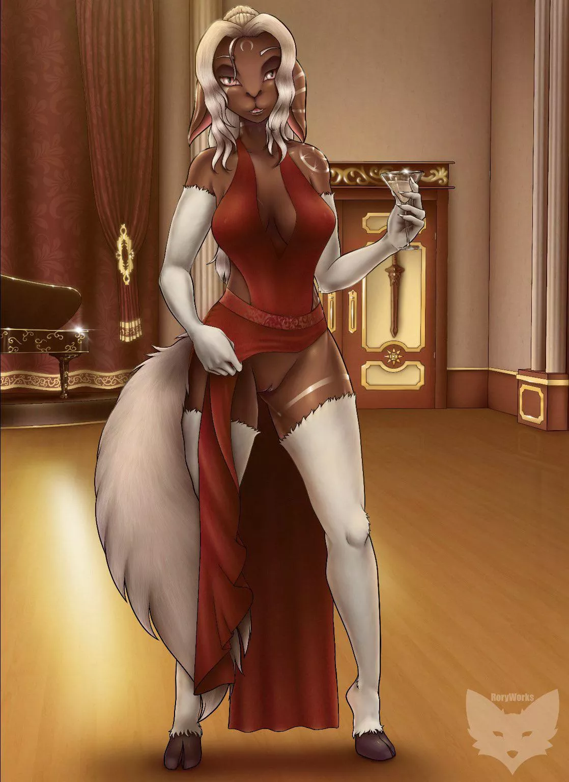 Lady in red [F] (Art by me, RoryWorks)