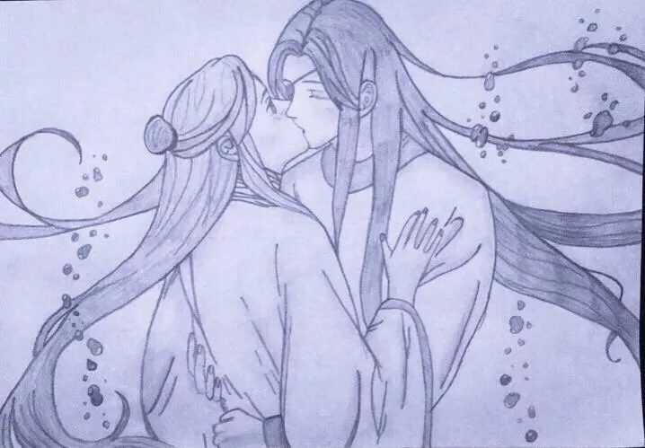 Xie Lian X Hua Cheng underwater kiss 😘