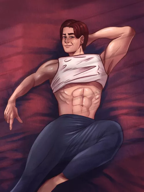 My first time drawing hot men in this style. All feedback welcome 🤗 @baragentlemen on Twitter