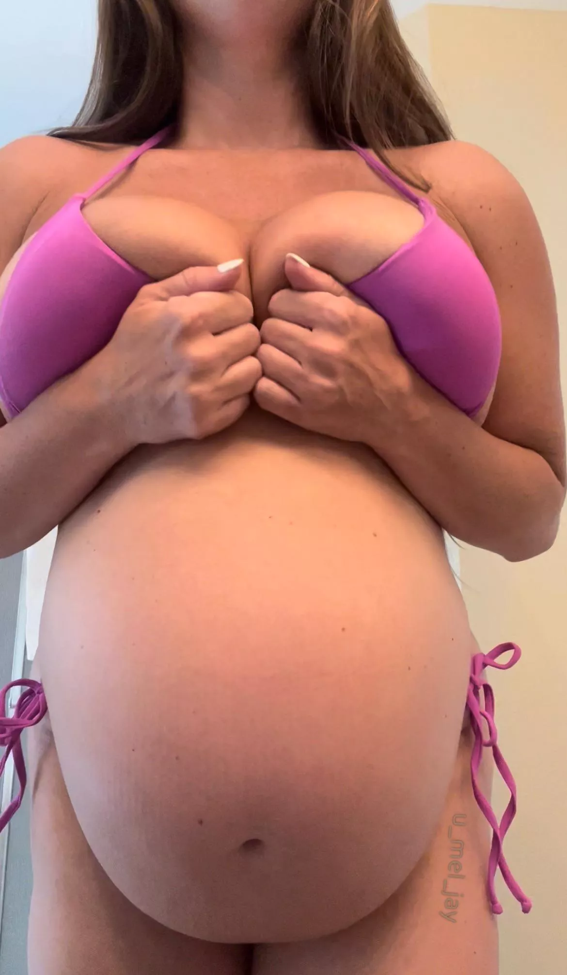 7 months and can’t wait to start leaking! 💦