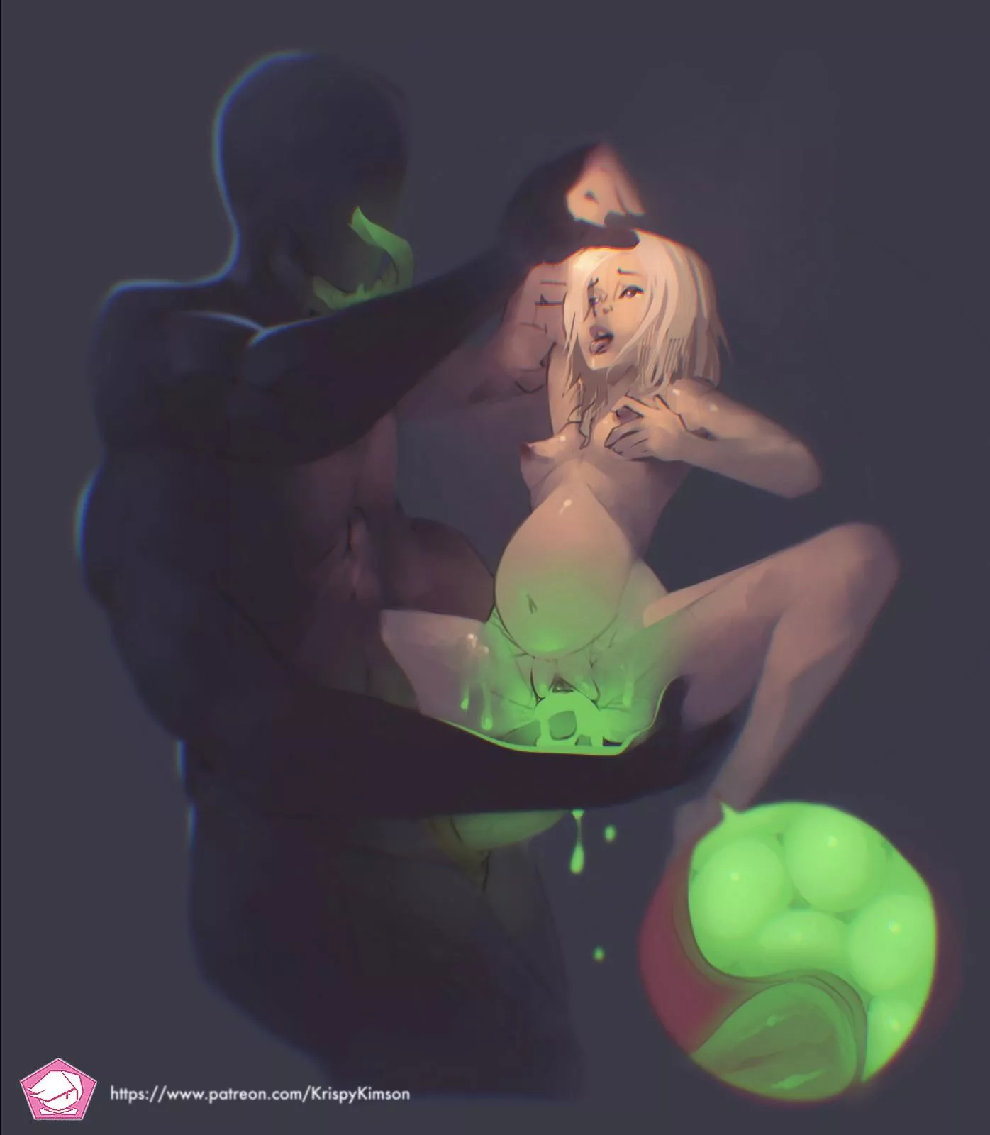 Impregnated with eggs