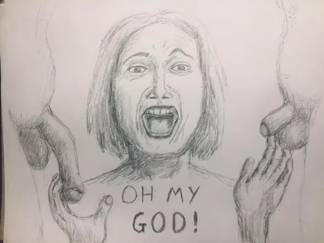 The comparison was just too much for her not to laugh