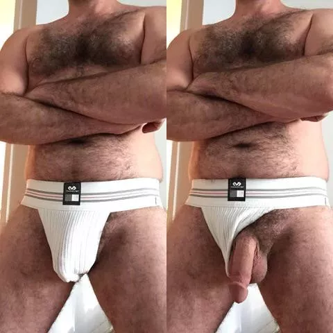 In & Out of McDavid Jockstrap. Self Pic. OC [44]. Have a great weekend!