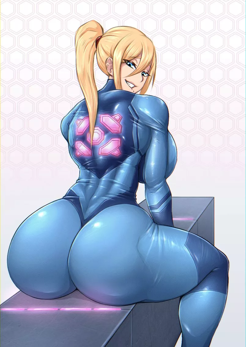 Zero Suit Samus From Behind (Vicsenpai ) [Metroid]