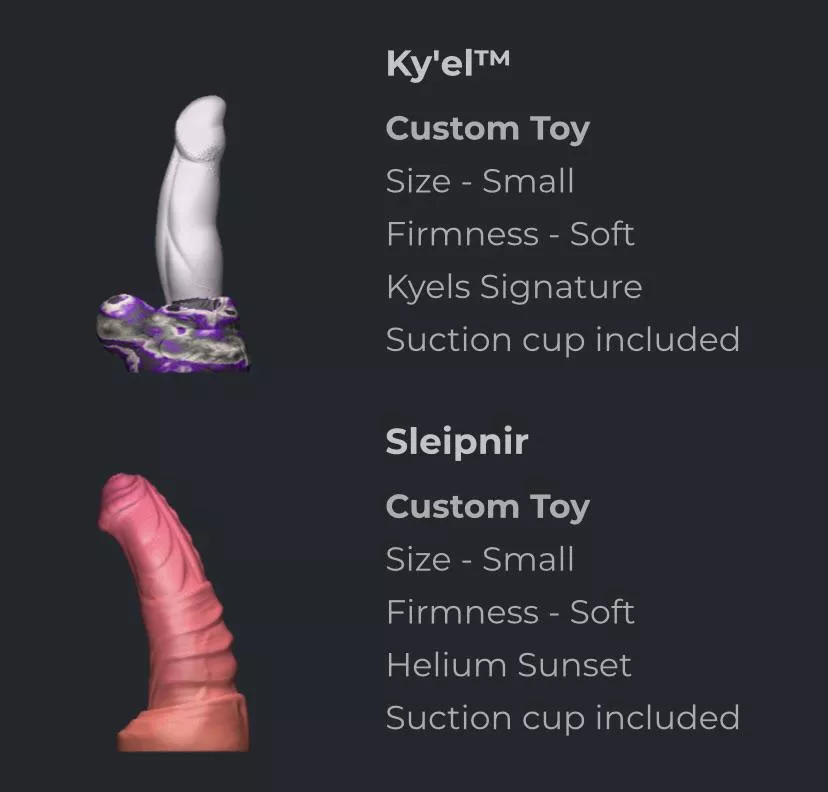 August Customs order just updated! 🥳 Can't wait to see Helium Sunset Sleipnir and Signature Ky'el in person!! 😁