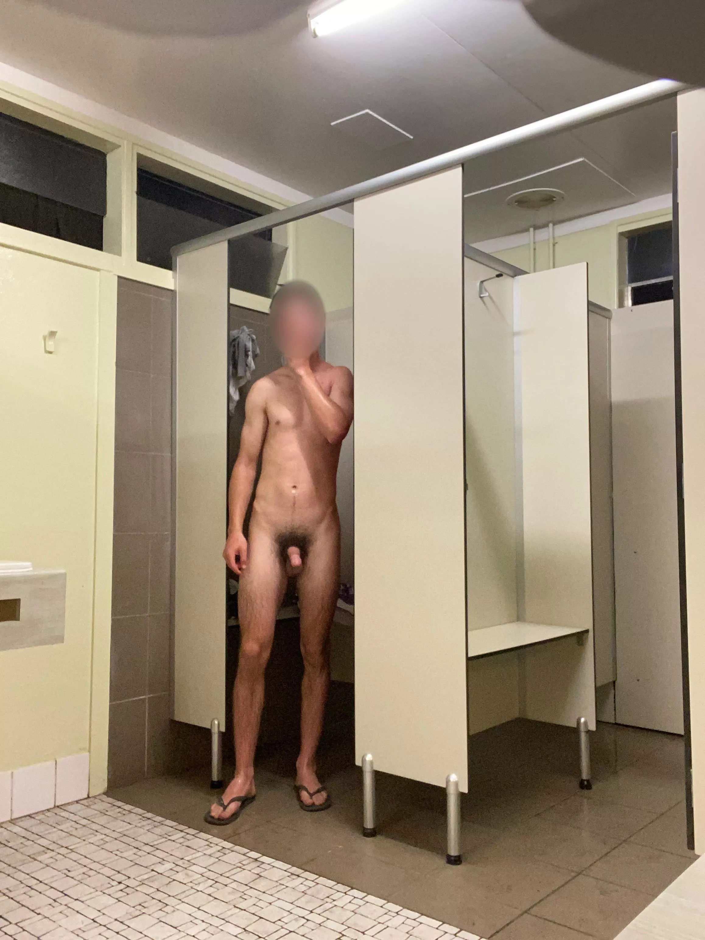 😅you walked in on me in the camp shower