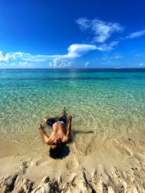 Getting some vitamin sea.