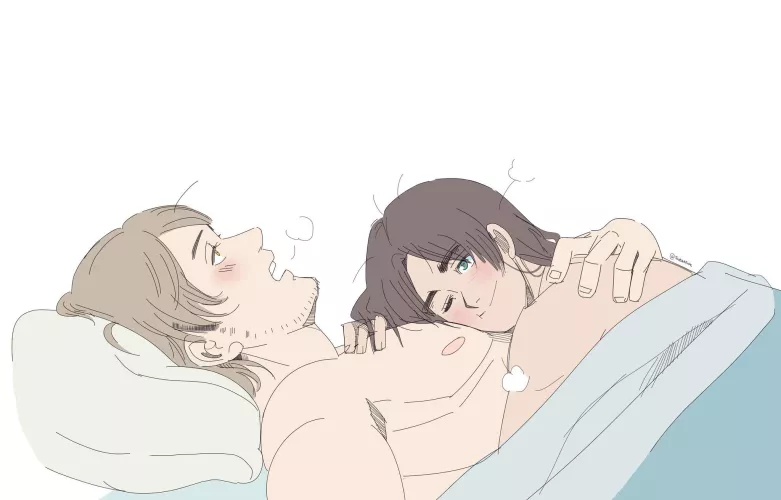 EreJean In Bed (By @ThatSNKFake) | EreJean | Attack On Titan