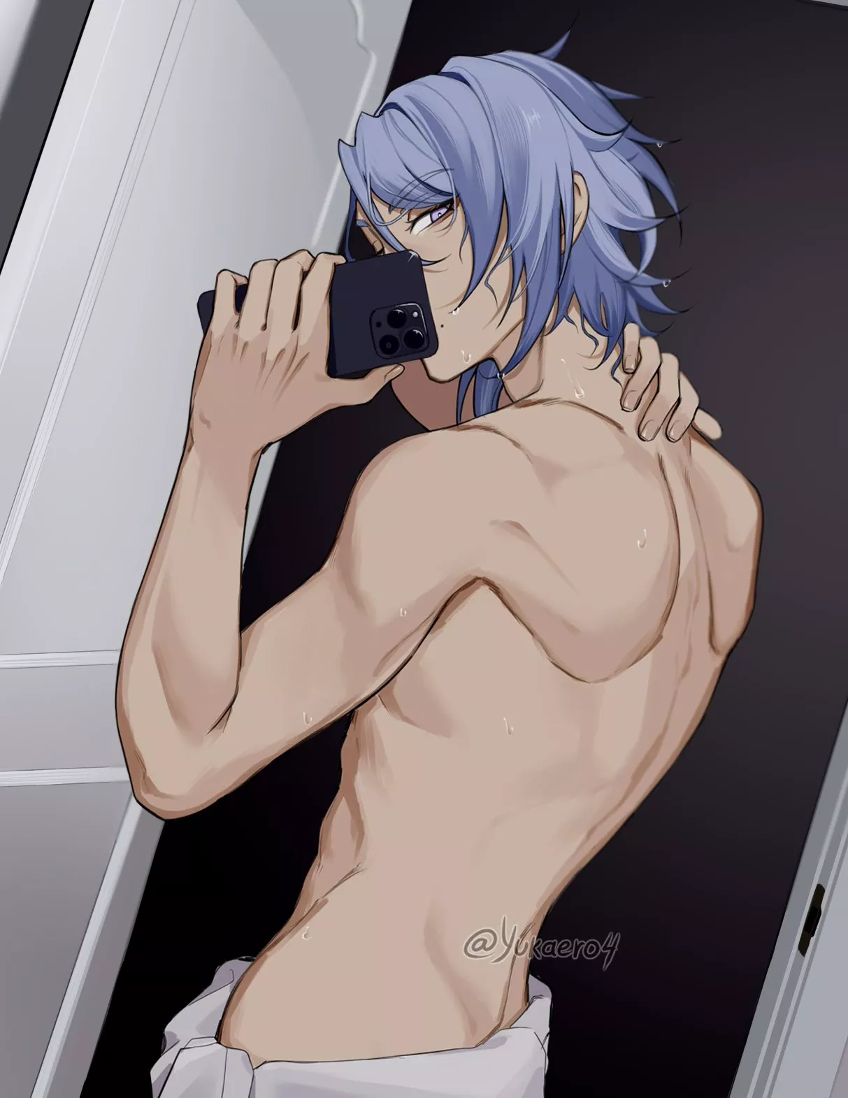 Evening photo for husband while he is at work