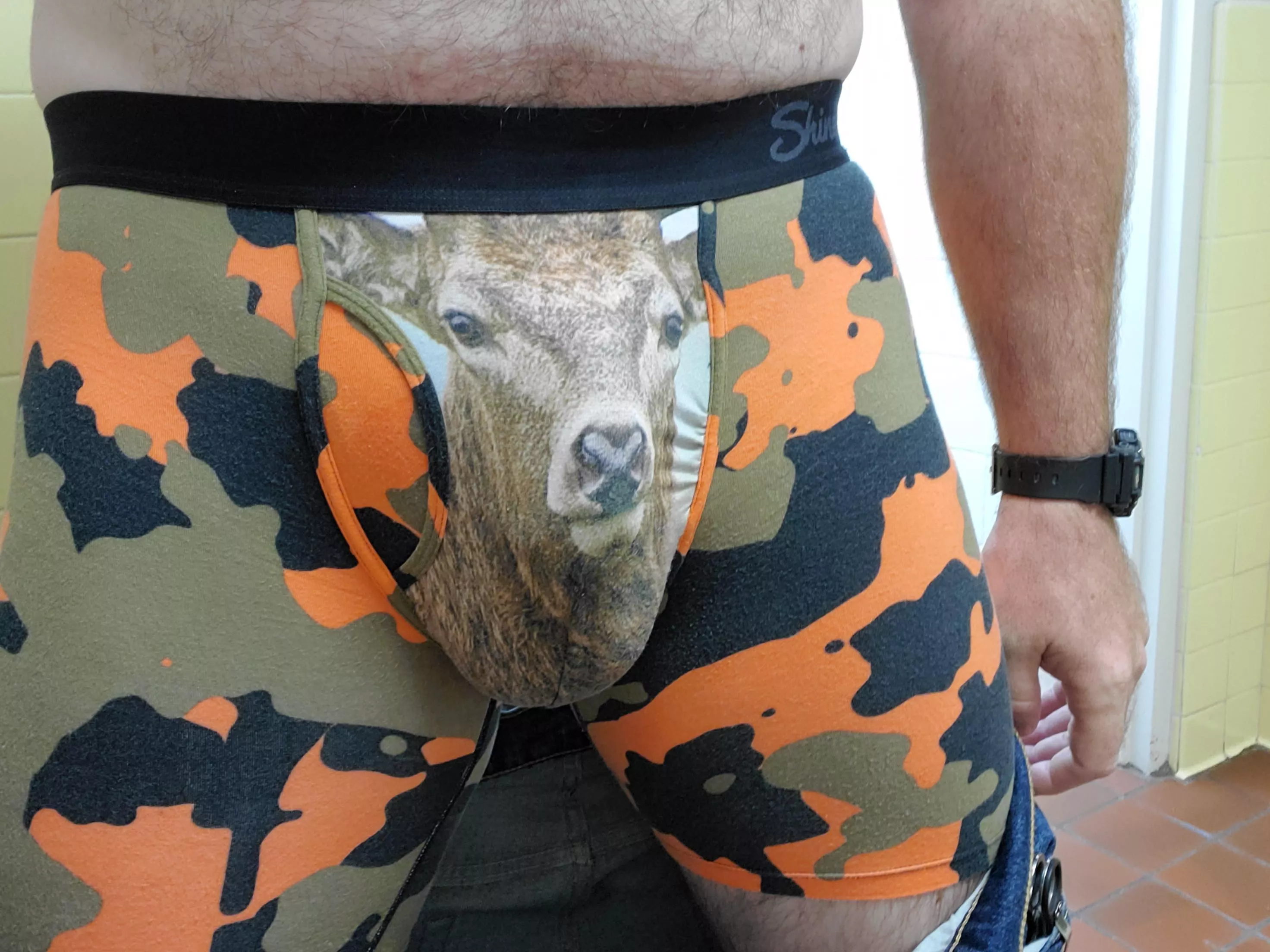 Is it hunting season? This deer shoots back... 😈