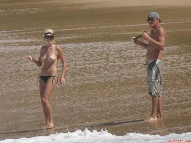 Kate Upton Topless on a Beach in Hawaii