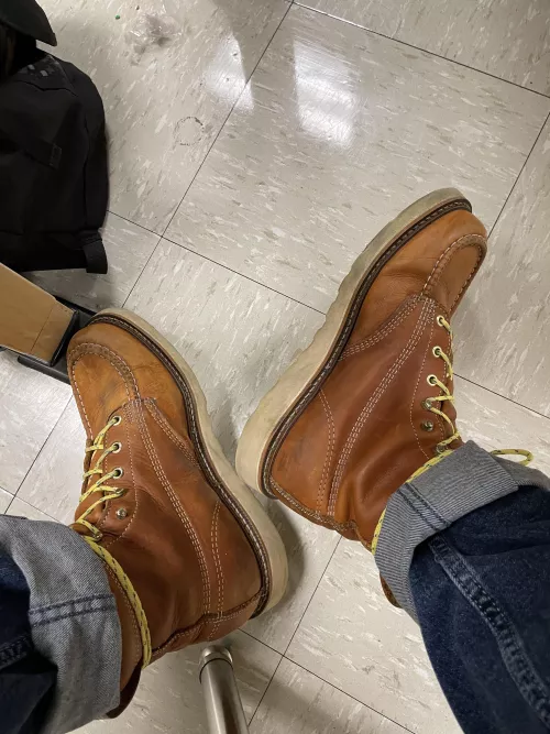 My thorogood Moc toes