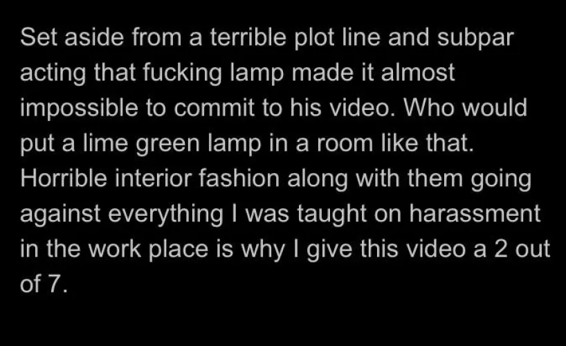 Counter point, it’s porn