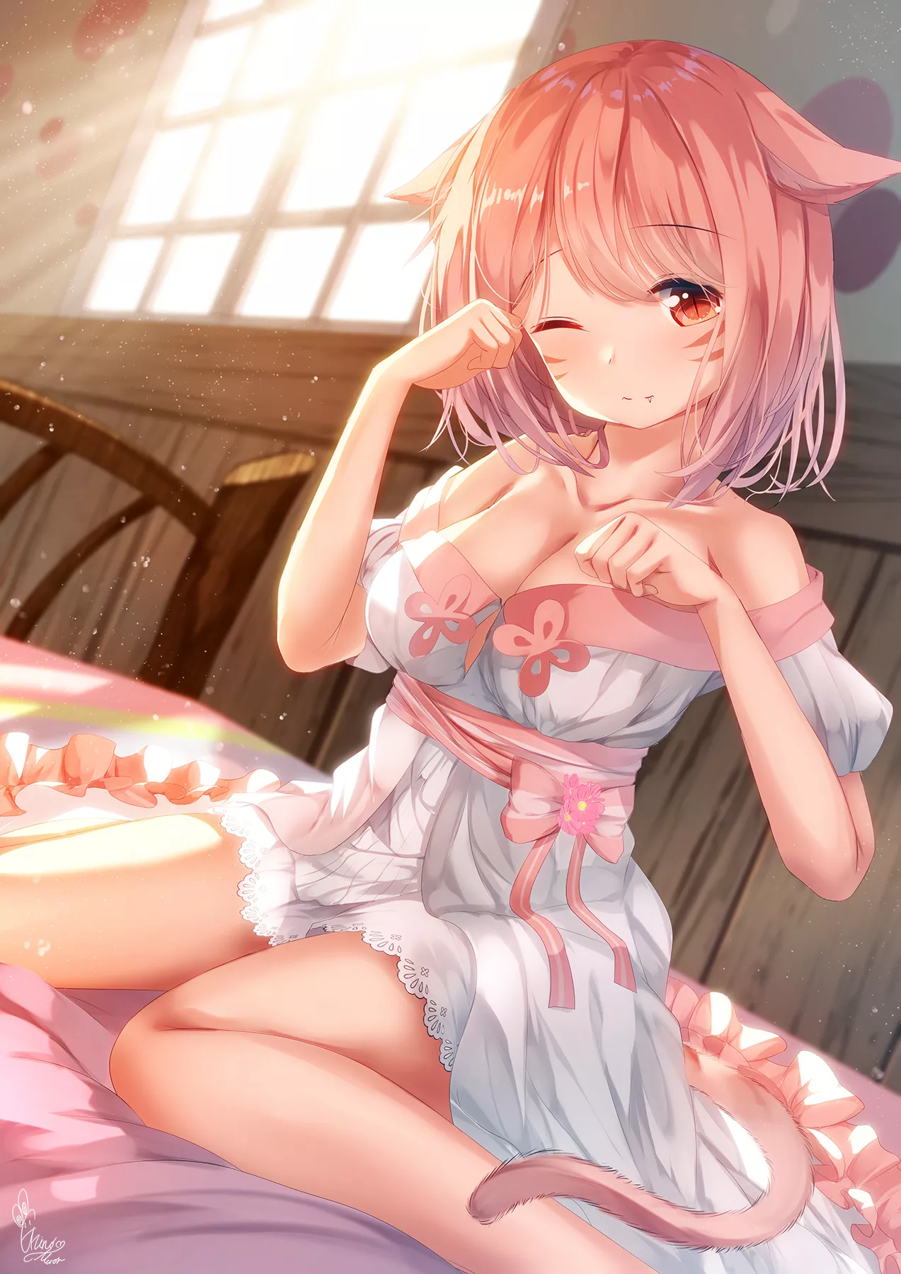 Cute Sleepy Miqo'te (Chinomaron ) Cute Sleepy Miqo'te (Chinomaron )