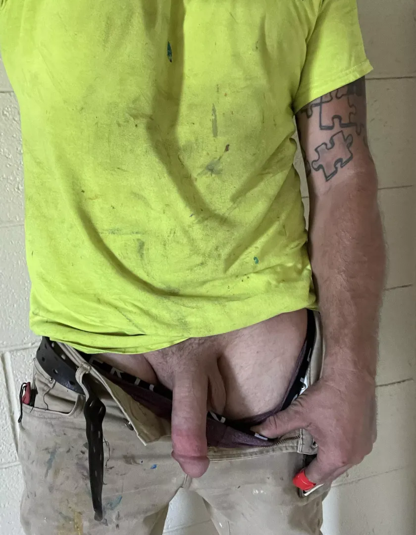 [40] daddy got hot at work so he let it out for some air