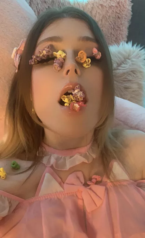 🍭 candy popcorn 🍿 so yummy 🥰♥️