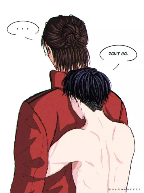 “Don’t Go, Eren.” (By @Hashaneeee) | Ereri | Attack On Titan