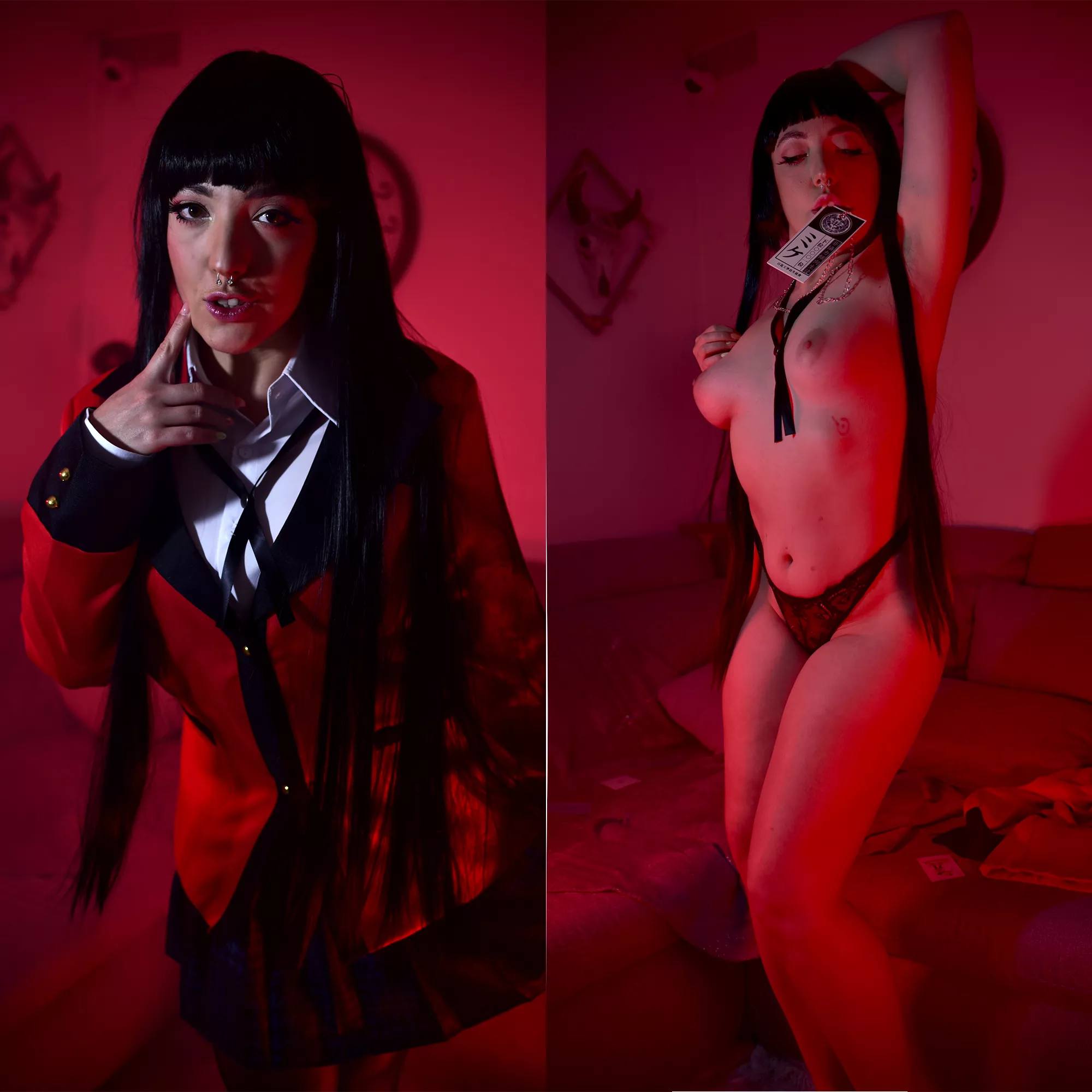 🃏 EroCosplay - Yumeko Jabami from Gambling School 🃏 - ON/OFF by u/daphnee_lecerf