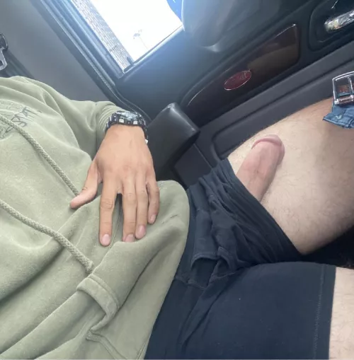 Got a little horny while waiting in truck