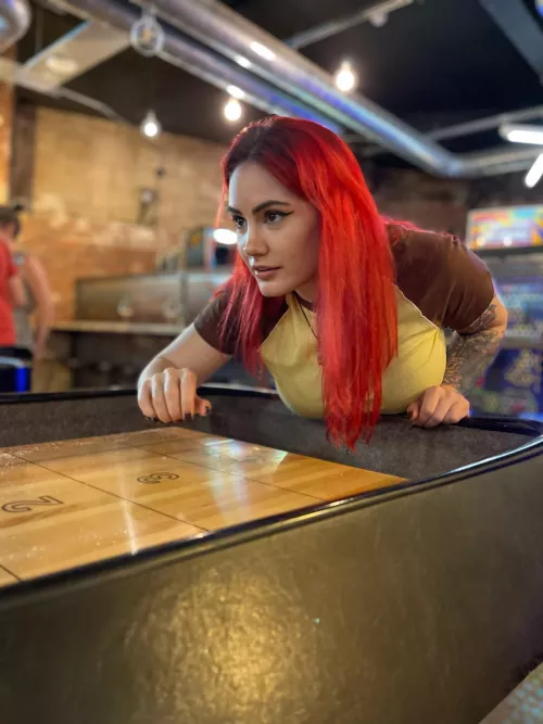 I take shuffleboard seriously 😂