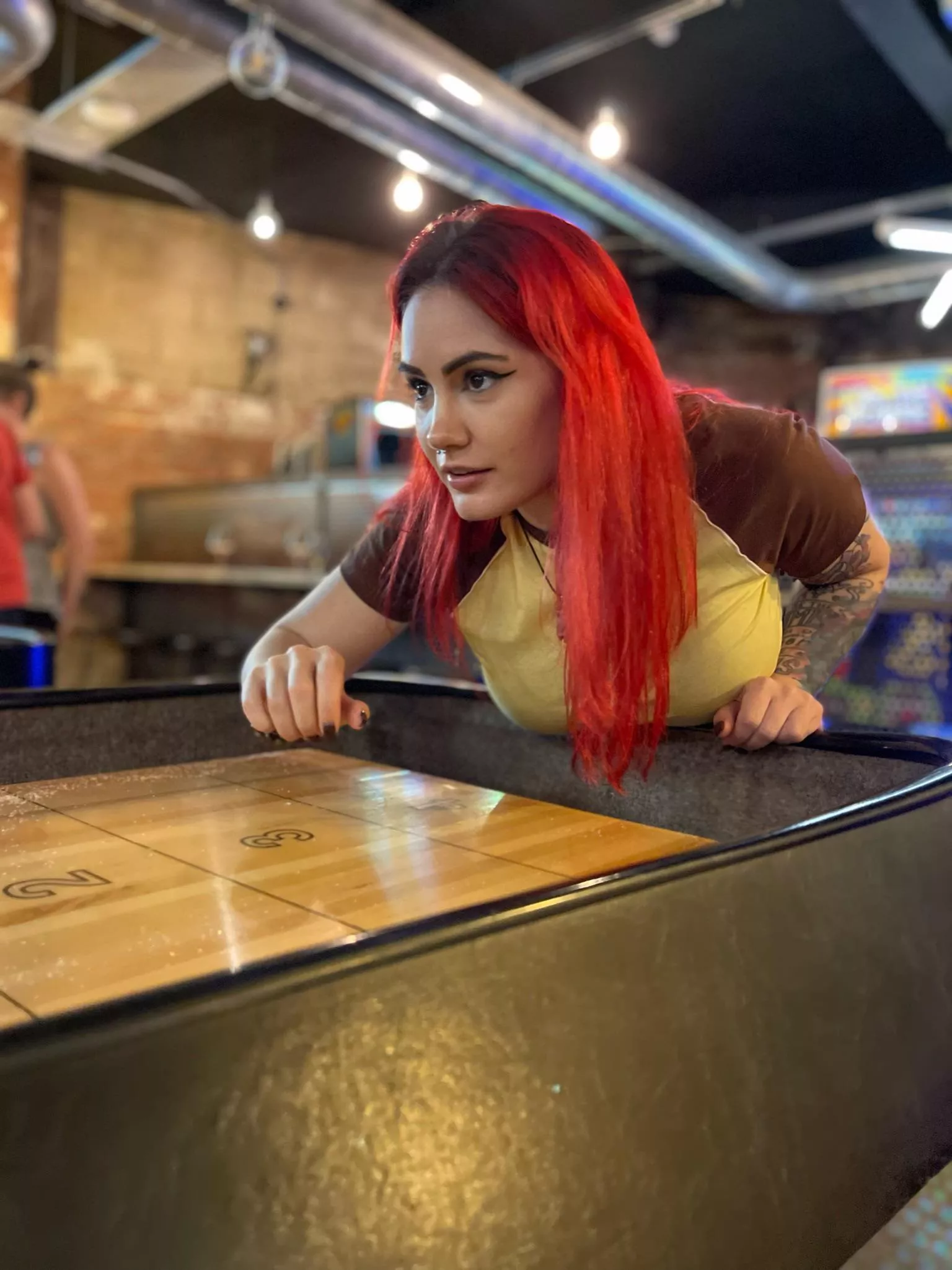 I take shuffleboard seriously 😂