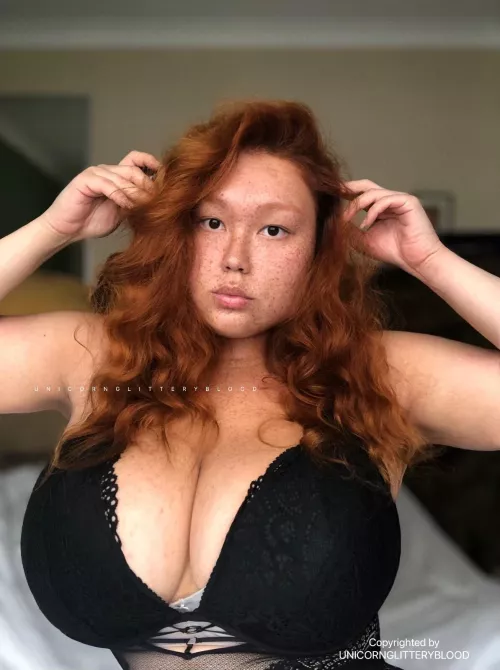 [OC] my boobs are HUGE in this bodysuit. What do you think?