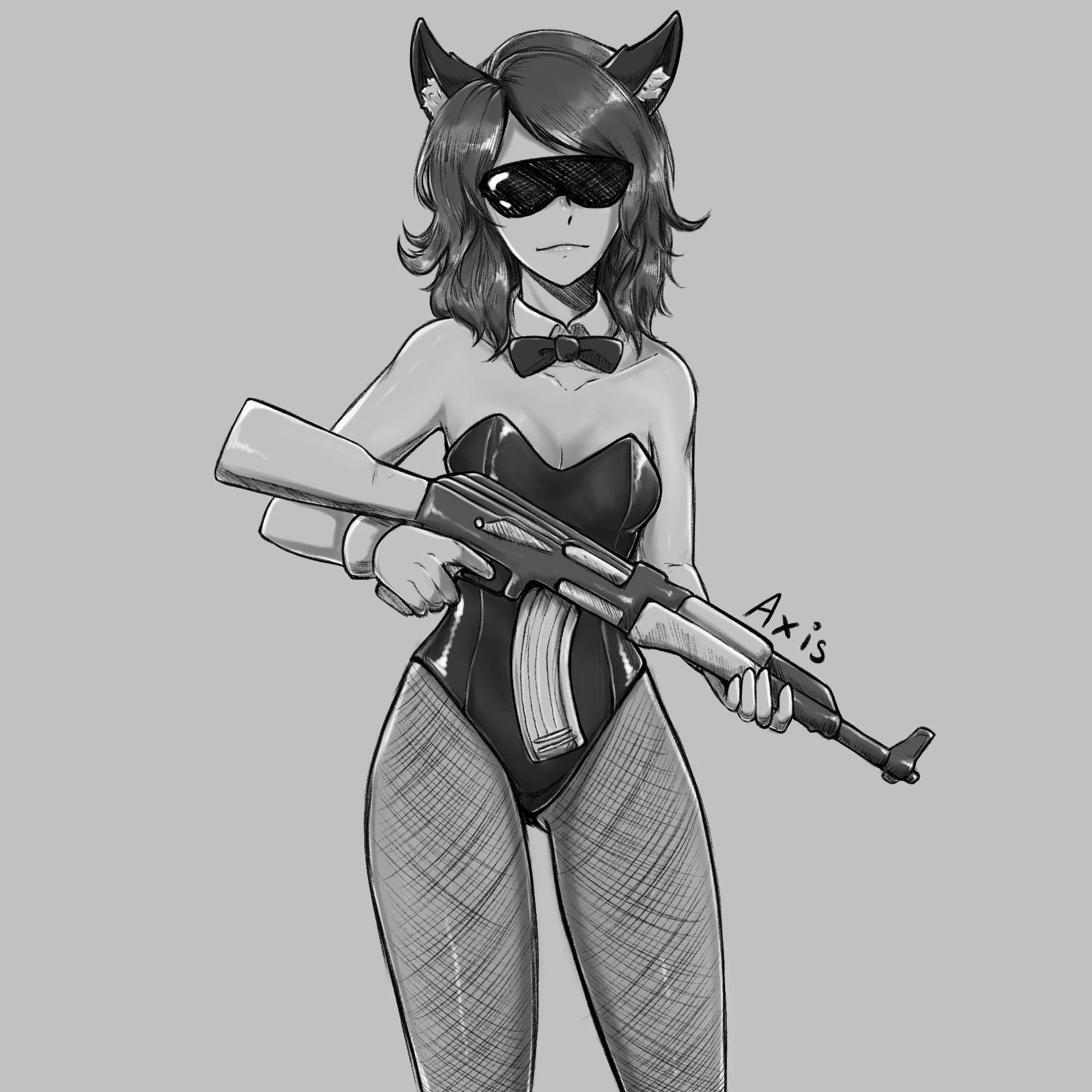 [OC] Neko wid Kalashnikov