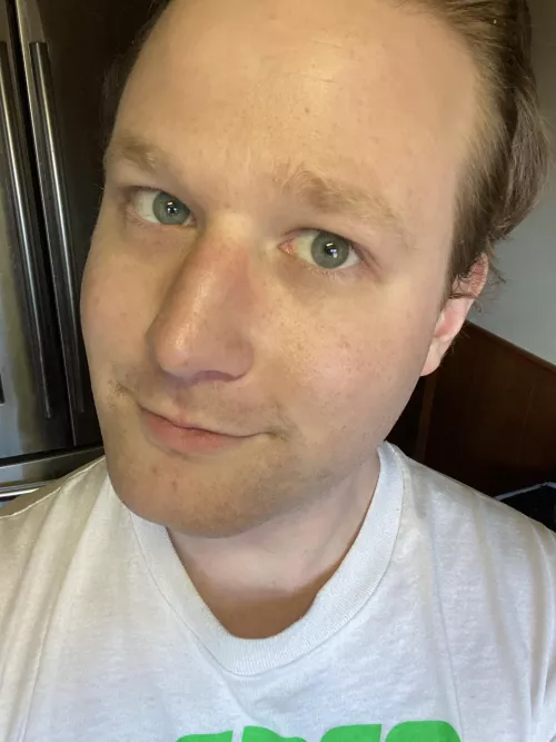 Sometimes, after a breakup, all you can do it smile.