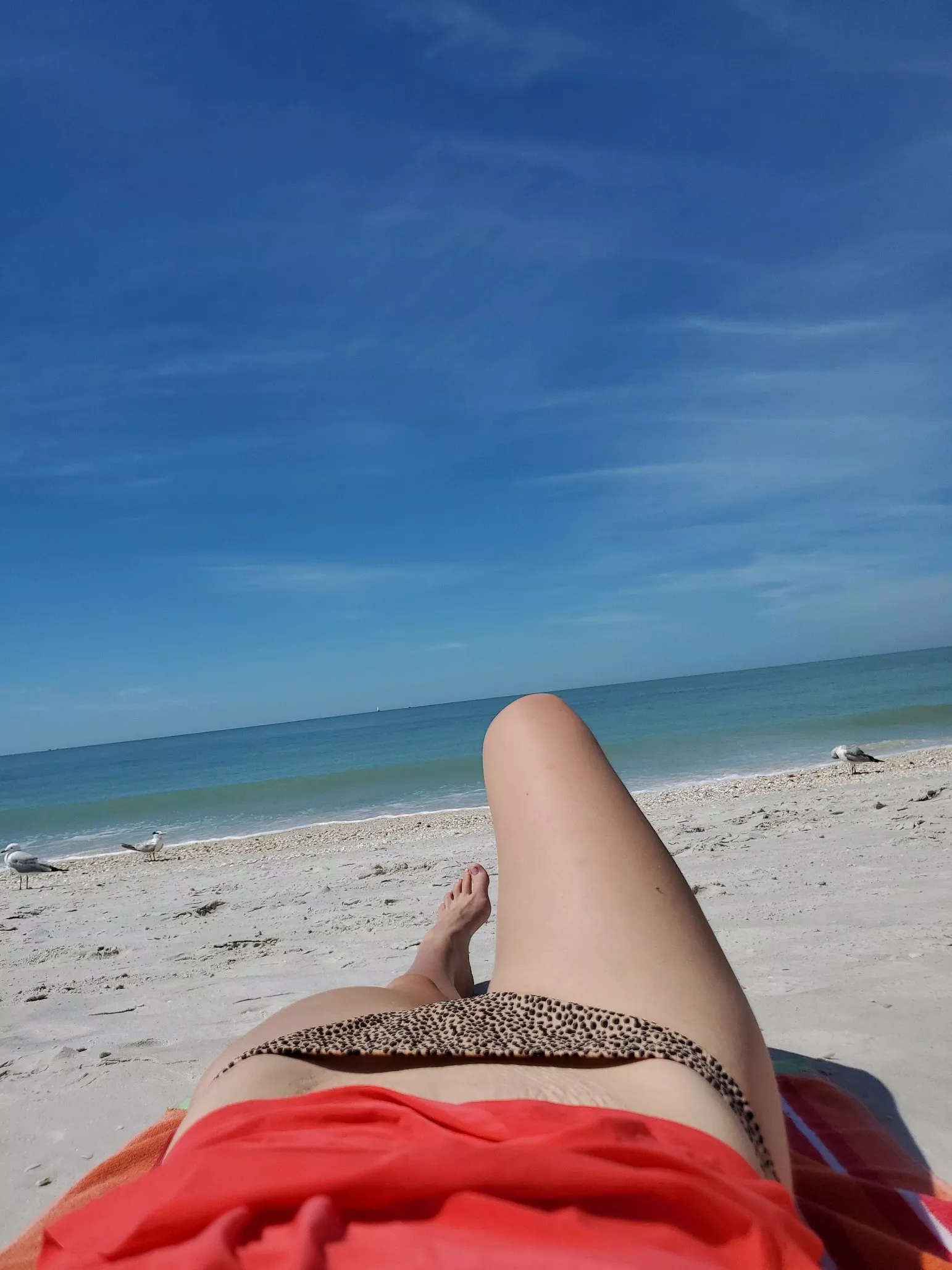 Sun, sand, and painted toes....