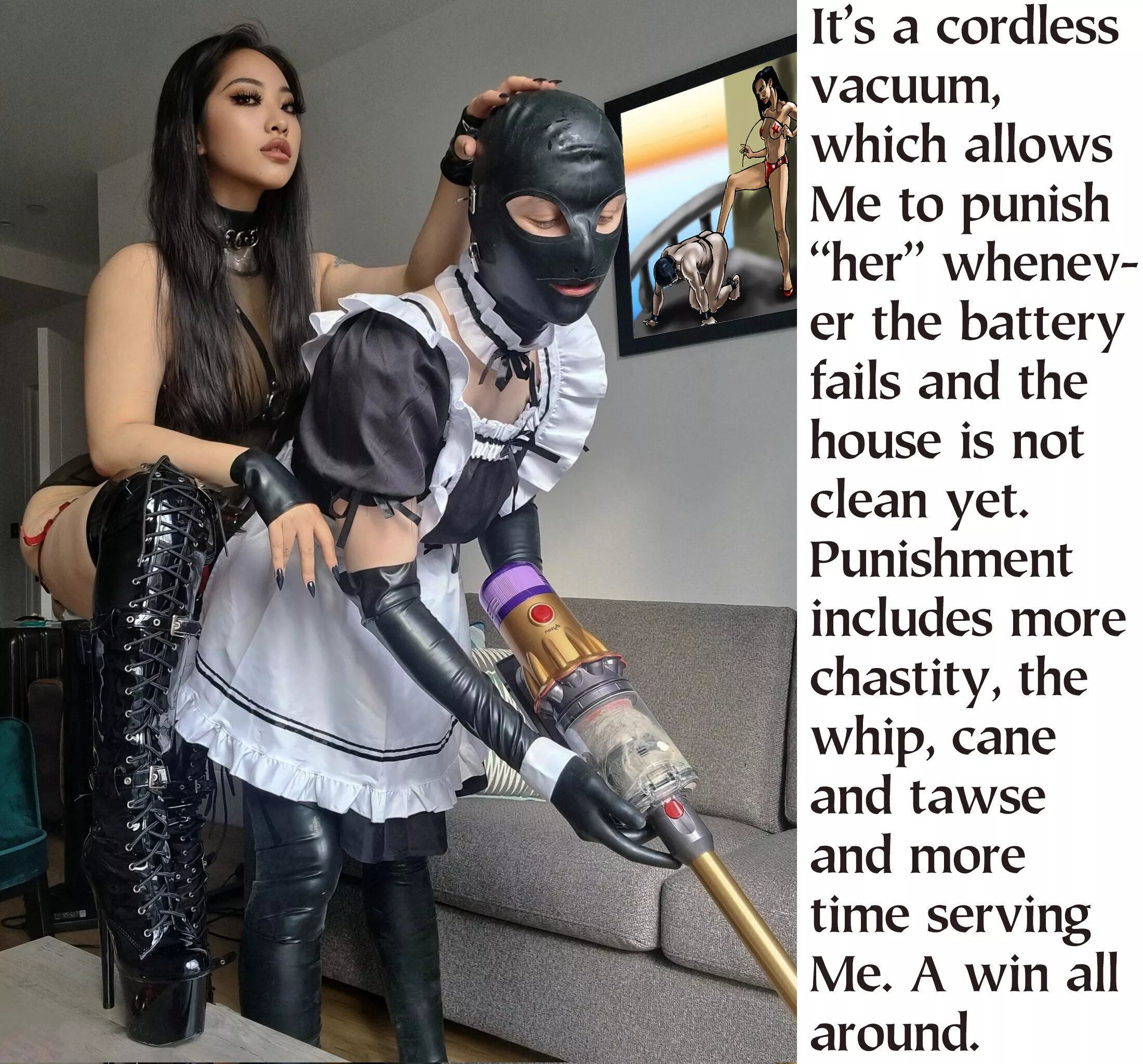 The free maid service from the pervert is always a win-win.