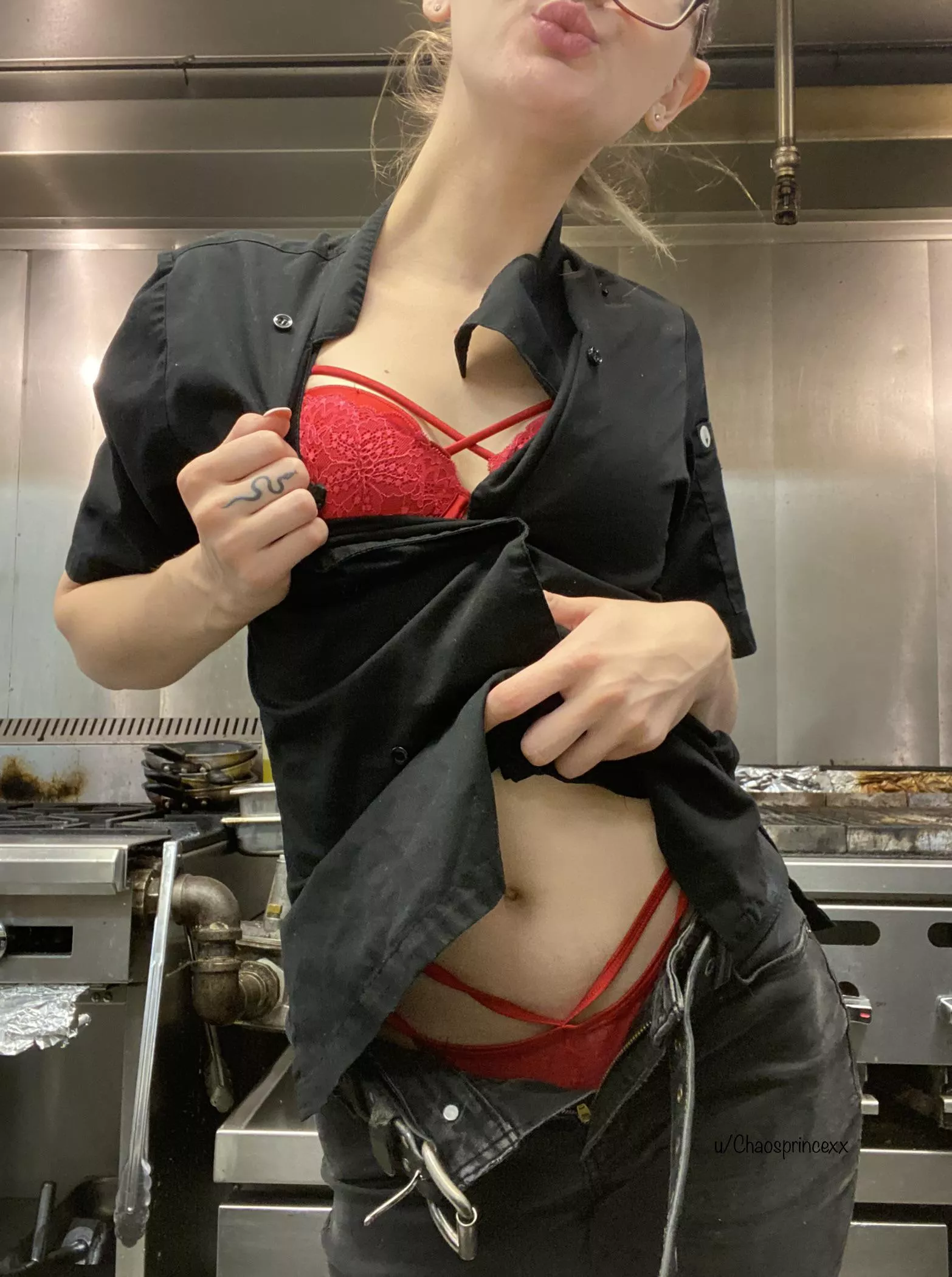 What’s under the slutty chefs coat(;