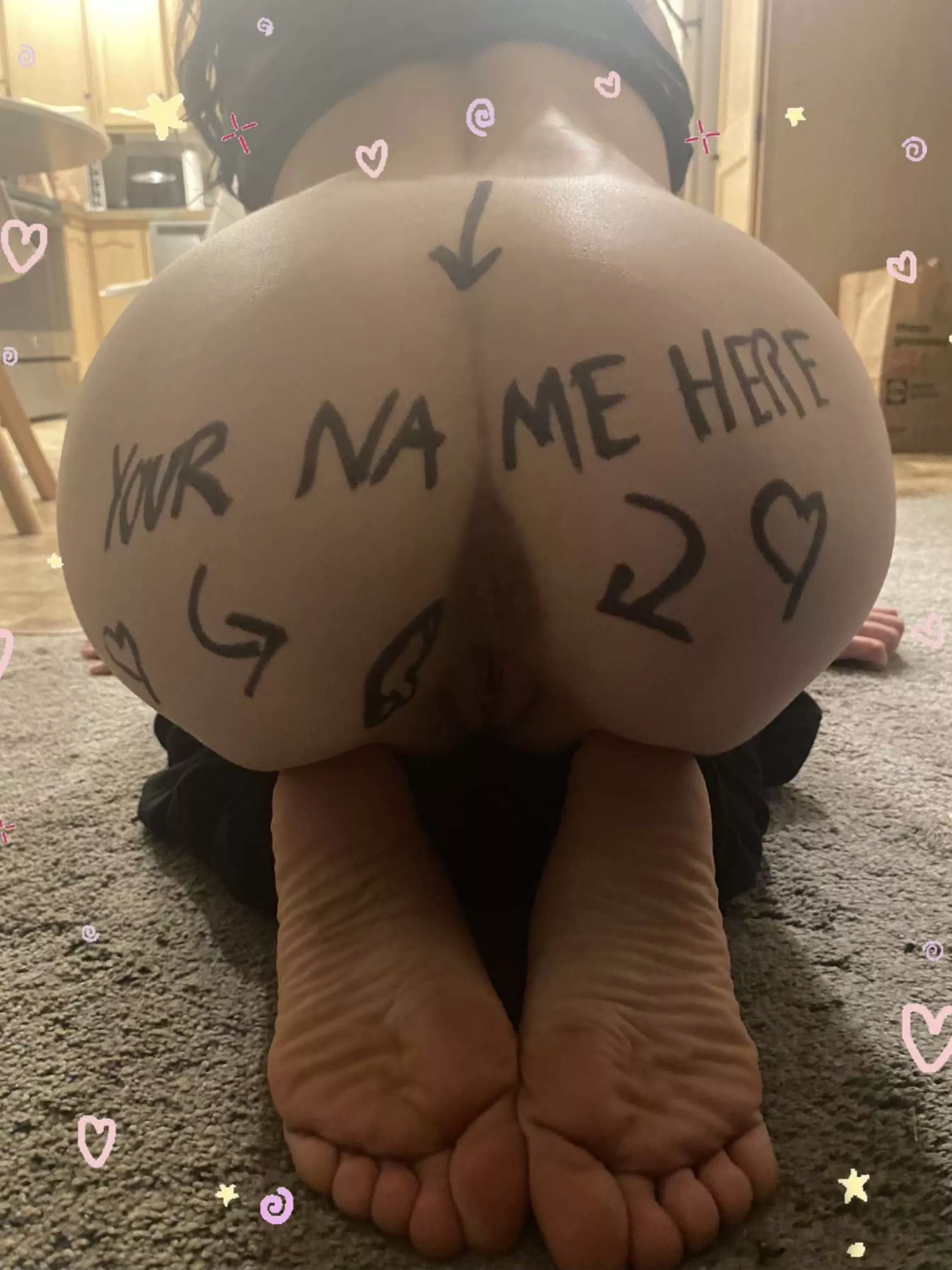 Bent over for daddy ;)